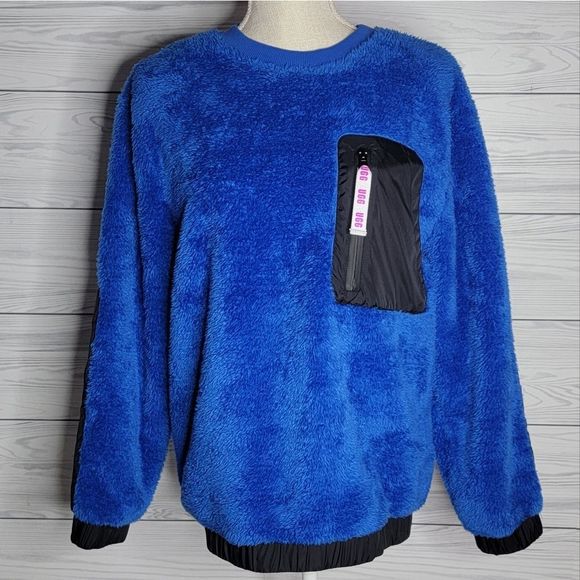 UGG FLEECE SWEATER in Blue&Black - Picture 1 of 6